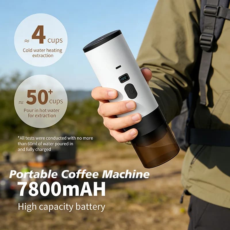 ماكينة قهوة كهربائية محمولة 7800mAh
